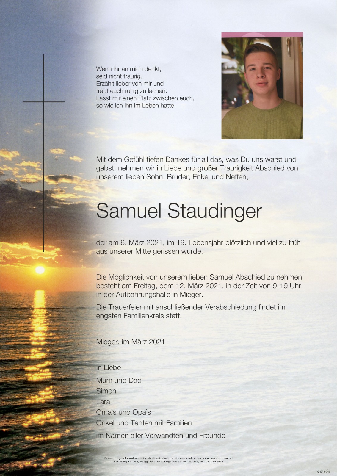 Parte von Samuel Staudinger