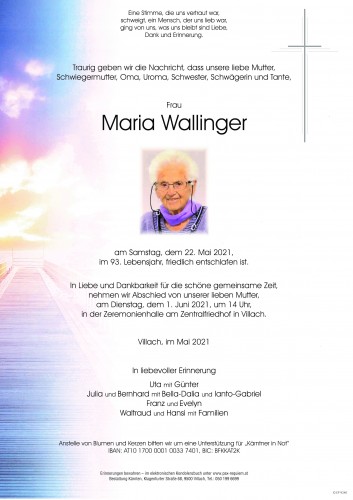 Maria Wallinger