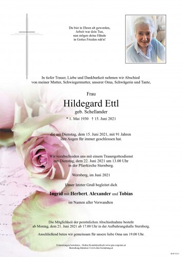 Hildegard Ettl, geb. Schellander
