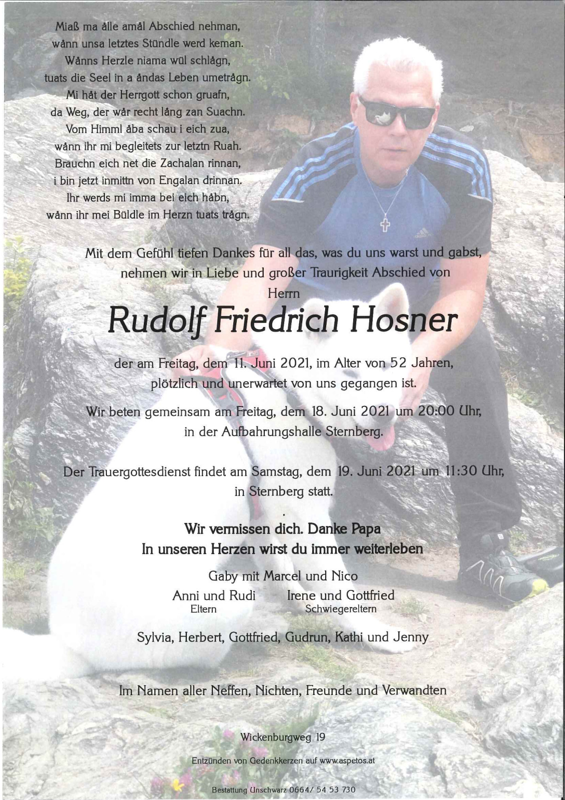 Parte Rudolf Friedrich Hosner