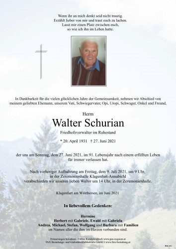 Walter Schurian