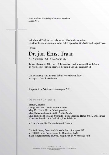 Dr. jur. Ernst Traar