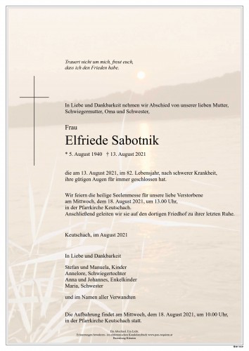 Elfriede Sabotnik