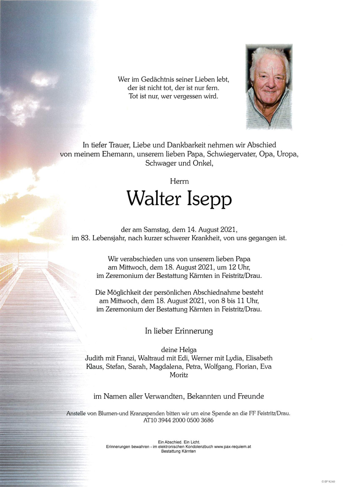Parte Walter Isepp
