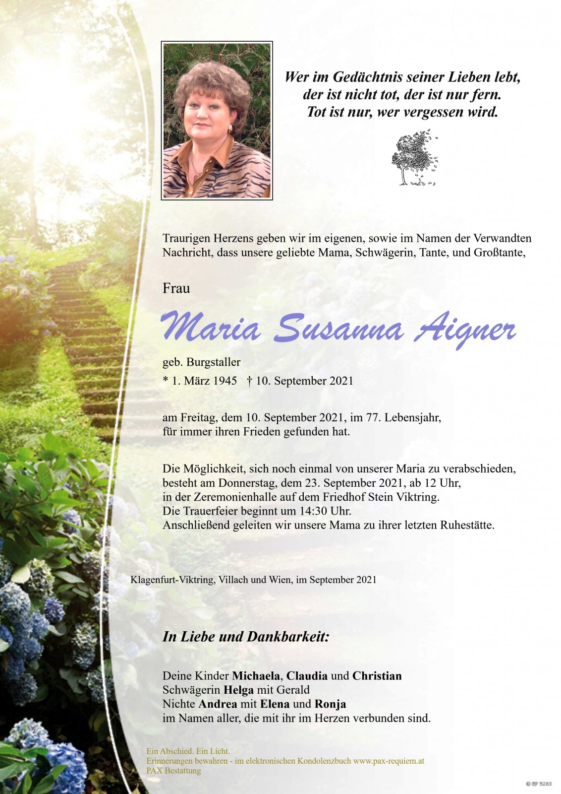 Parte Maria Susanna Aigner