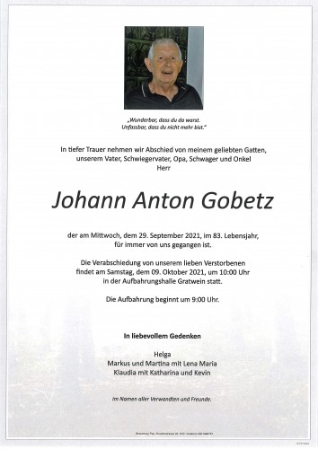 Johann Anton Gobetz