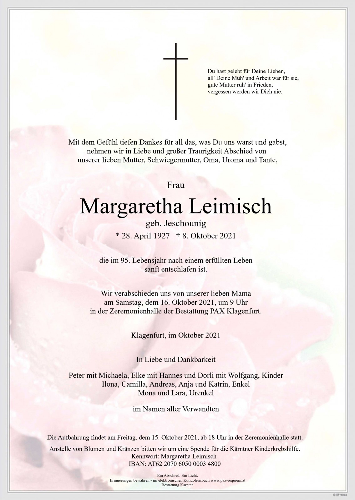 Parte Margaretha Leimisch