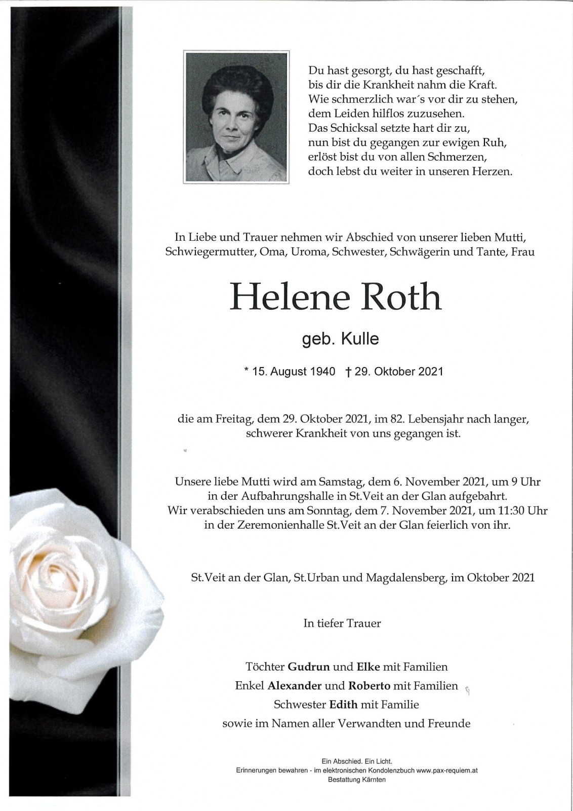 Parte Helene Roth  geb. Kulle