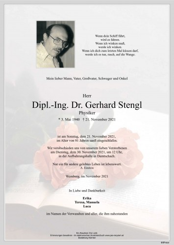Dipl.Ing. Dr. Gerhard Stengl