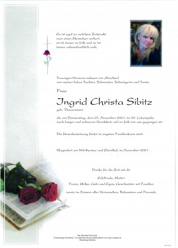 Ingrid Christa Sibitz