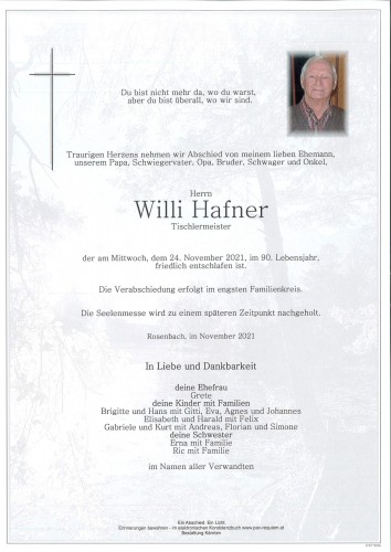 Willi Hafner