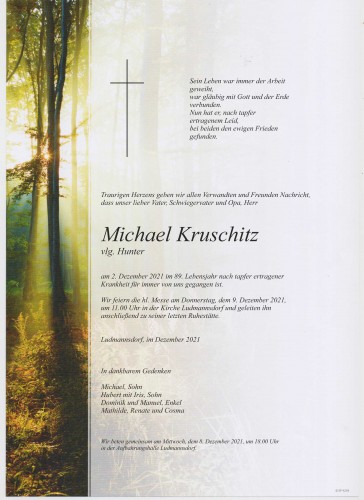 Michael Kruschitz vlg. Hunter