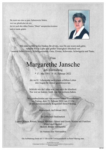 Margarethe Jansche