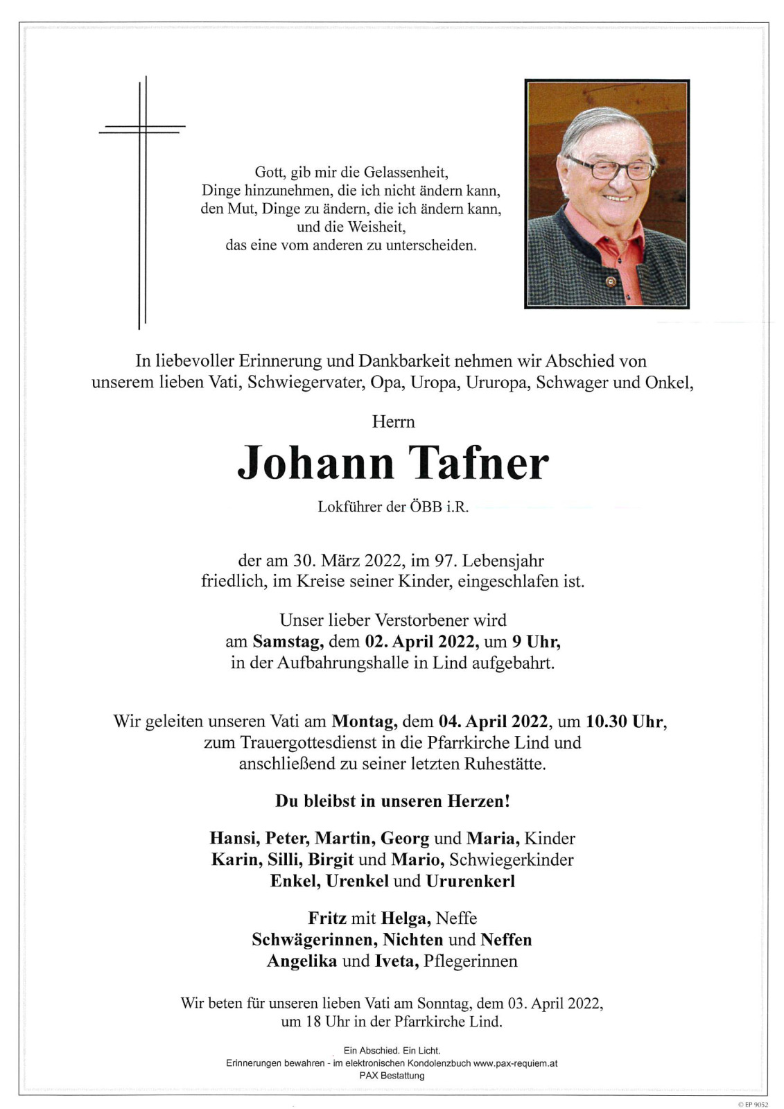 Parte Johann Tafner