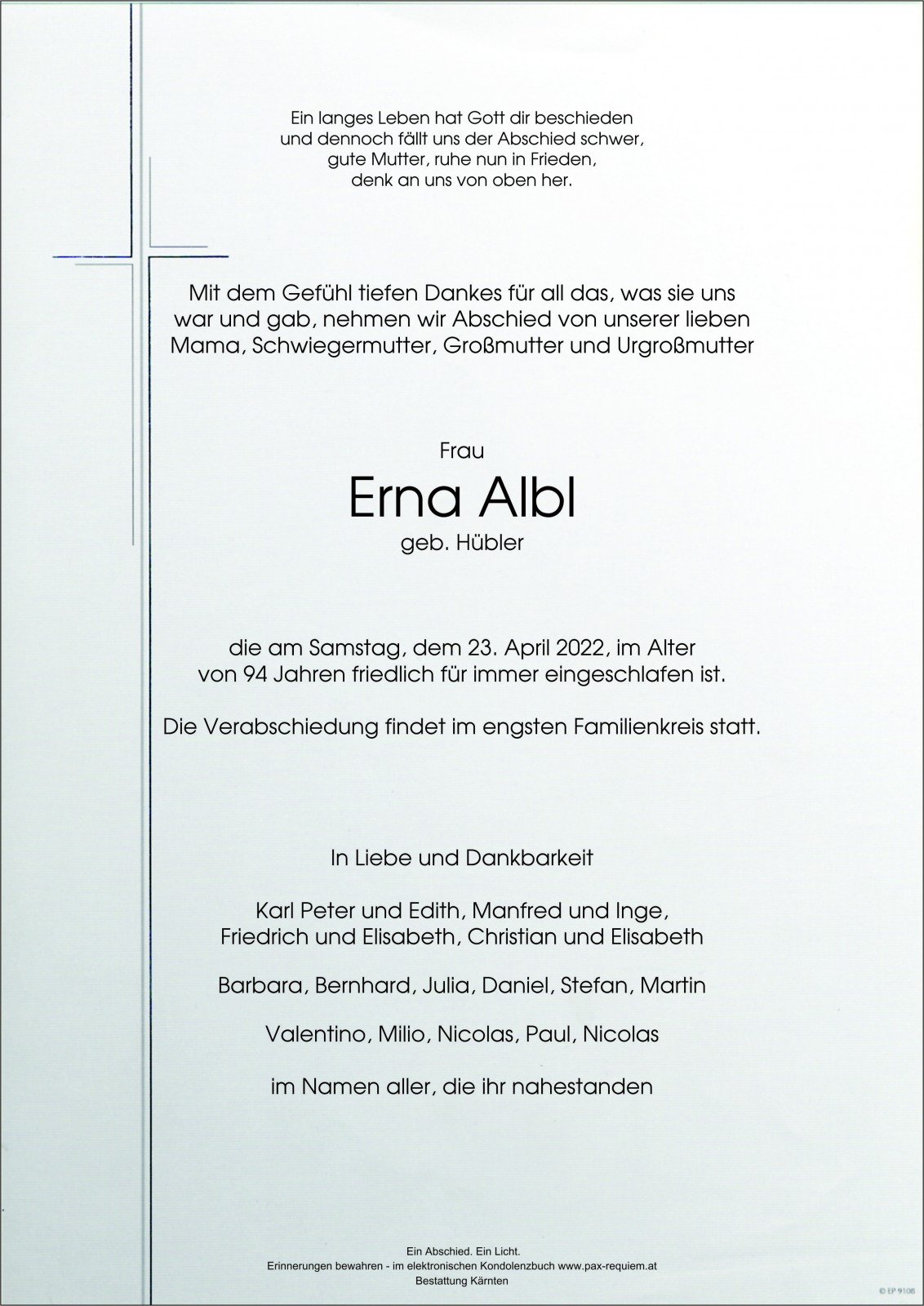 Parte Ernestine Albl