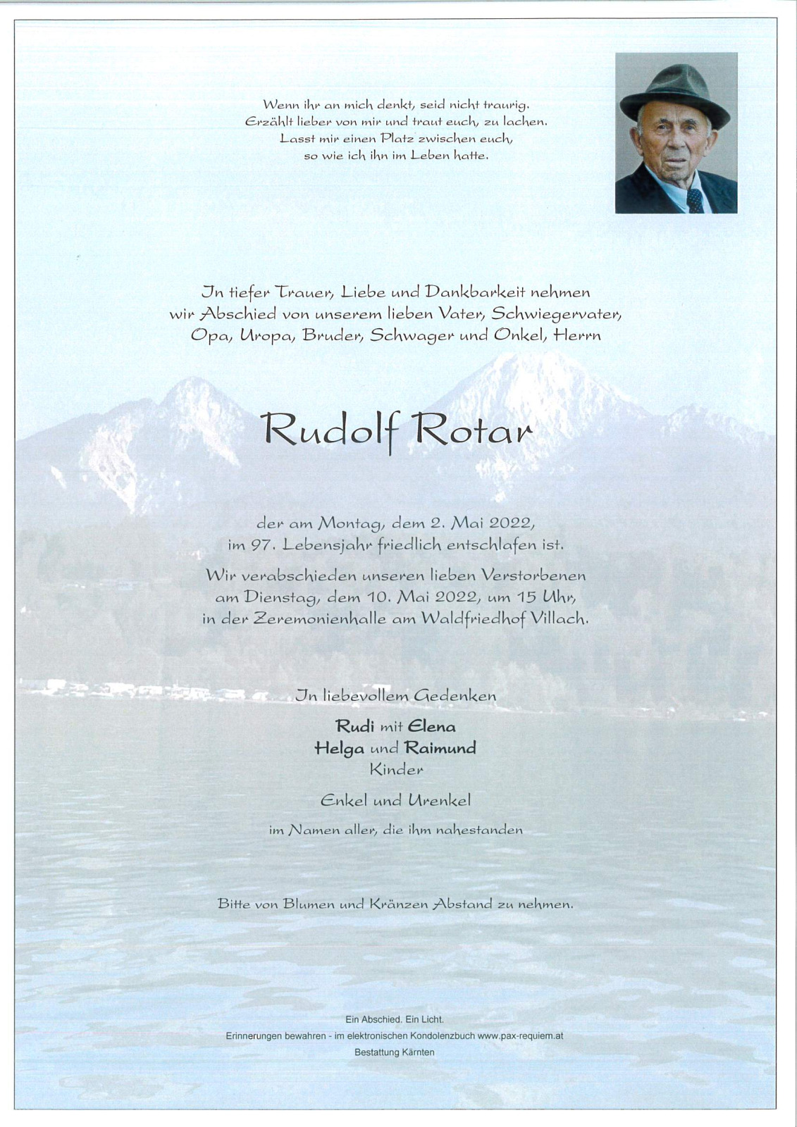 Parte Rudolf Rotar sen.