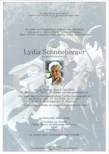 Lydia Schneeberger