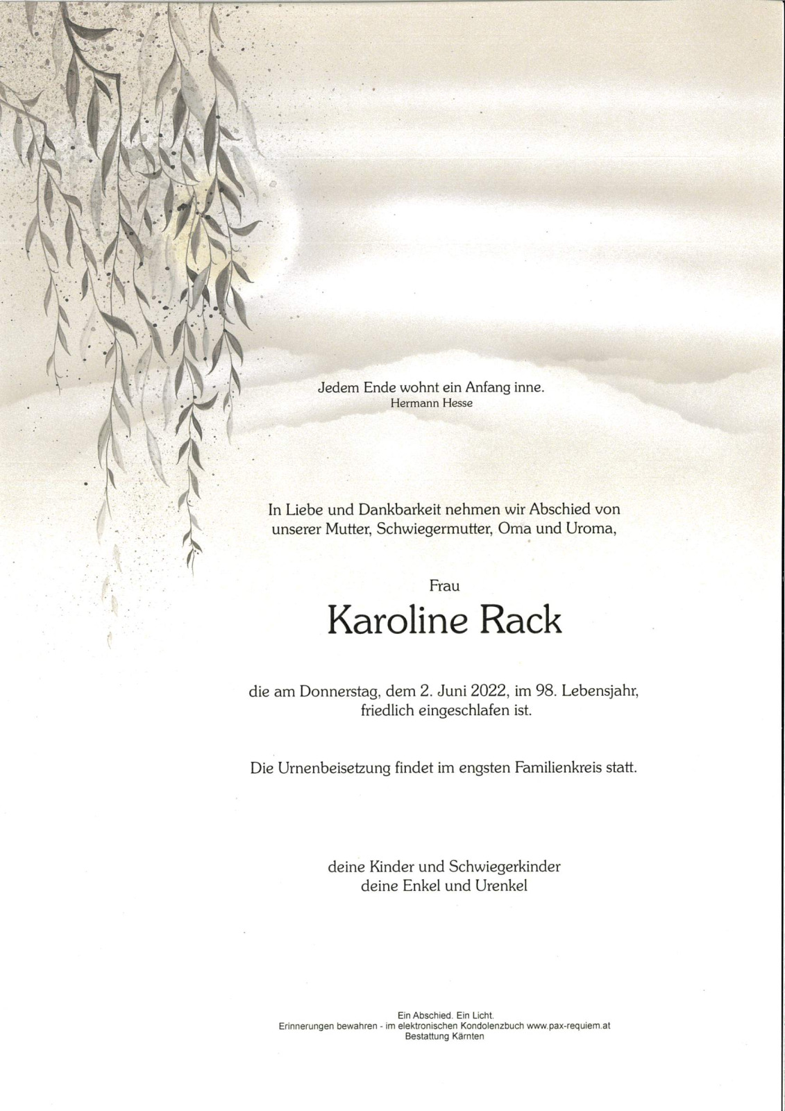 Parte Karoline Rack
