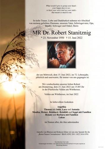MR Dr. Robert Stanitznig