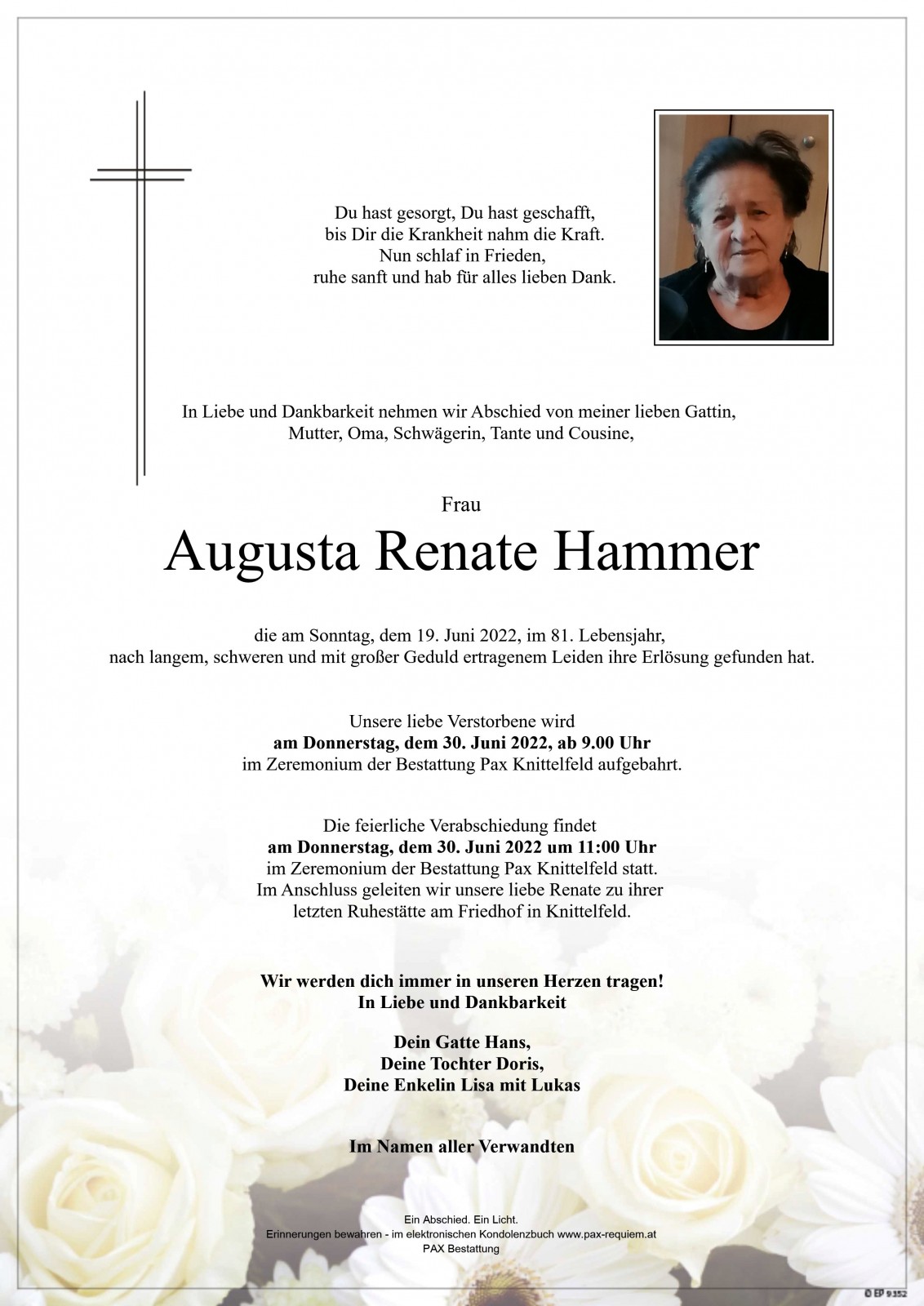 Parte Augusta Renate Hammer