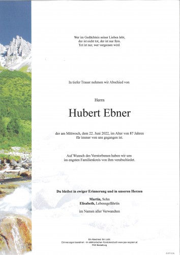 Hubert Ebner