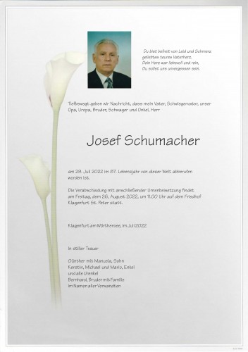 Josef Schumacher