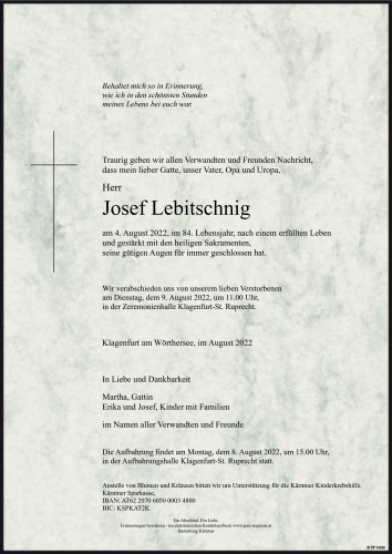 Josef Lebitschnig