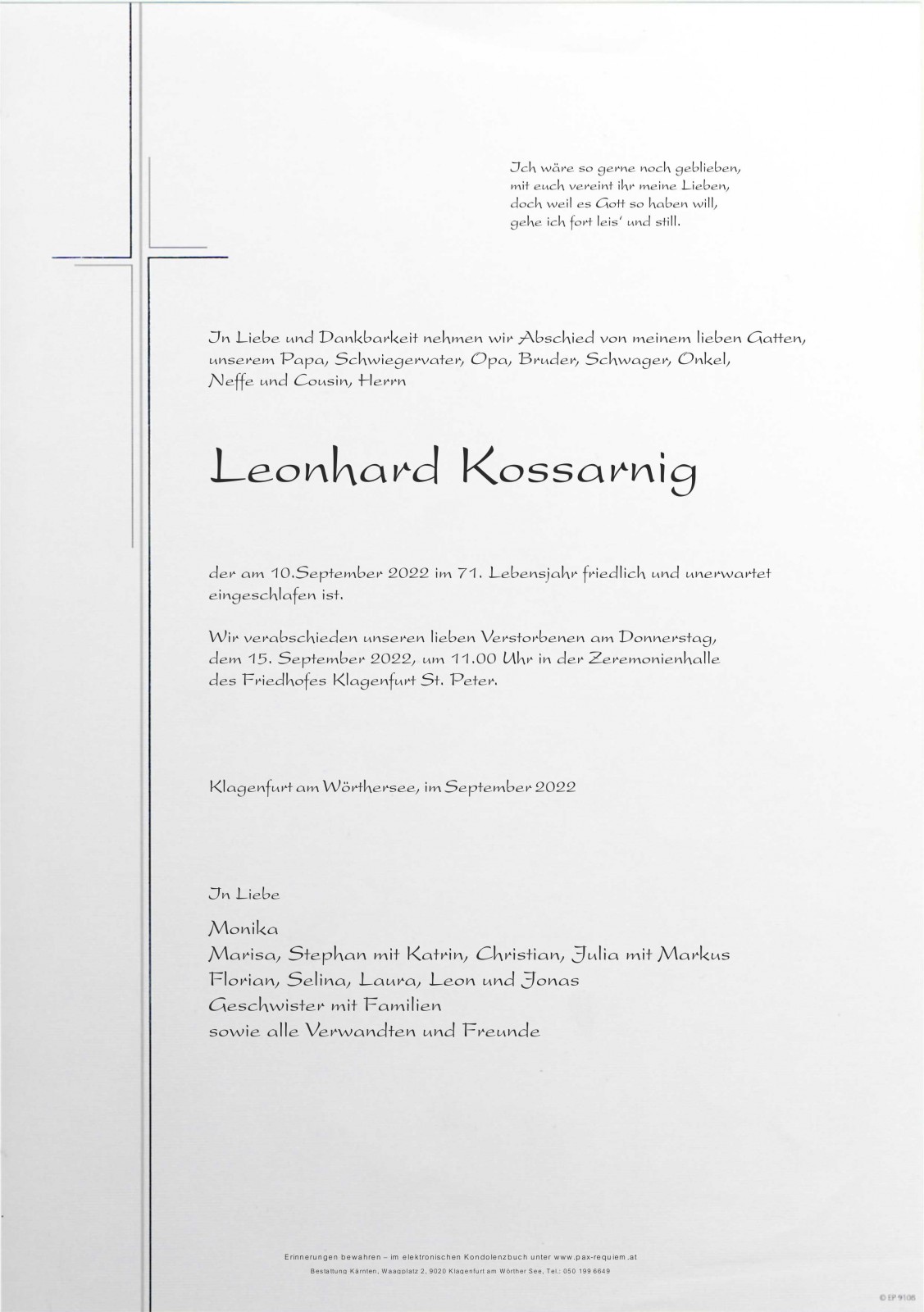Parte Leonhard Kossarnig