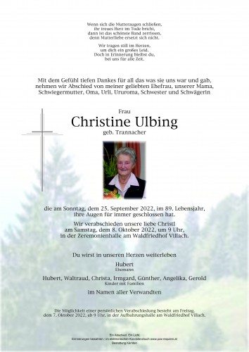 Christine Ulbing 
