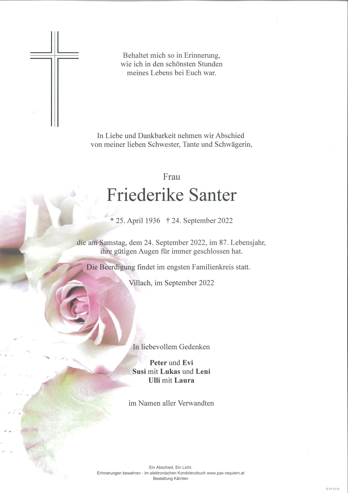 Parte Friederike Santer