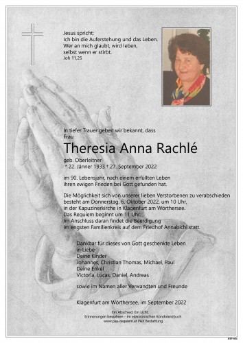 Theresia Anna Rachlé