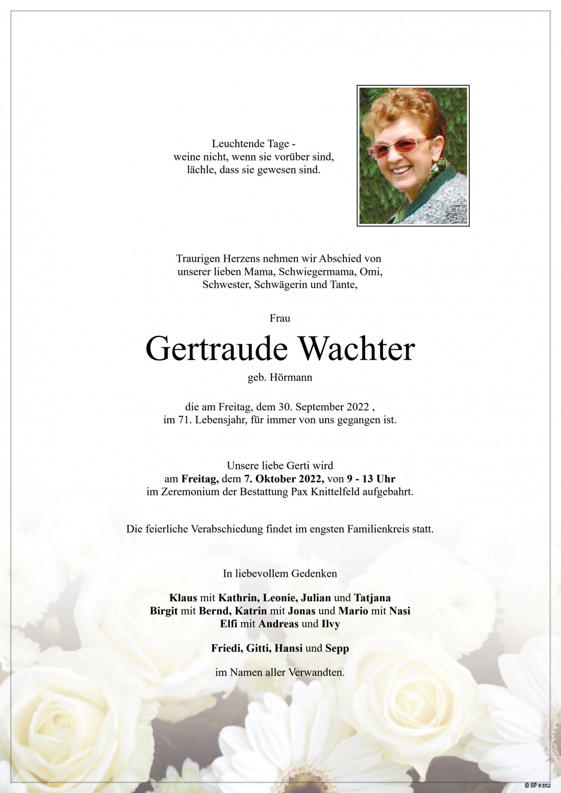 Parte Gertraude Wachter