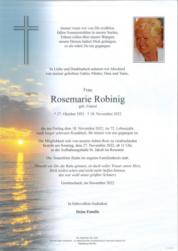 Rosemarie Robinig