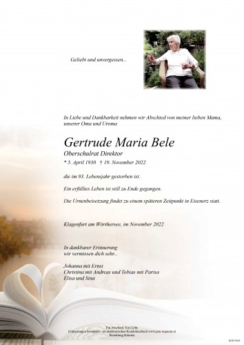 Gertrude Maria Bele