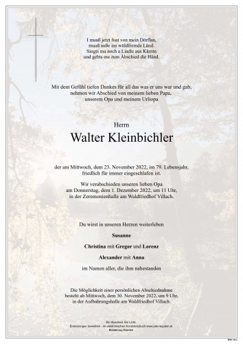 Walter Kleinbichler