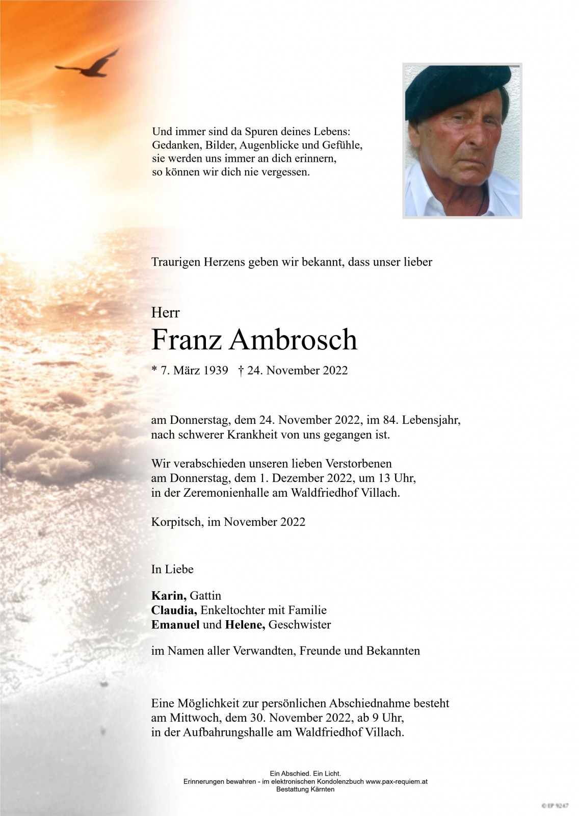 Parte Franz Ambrosch