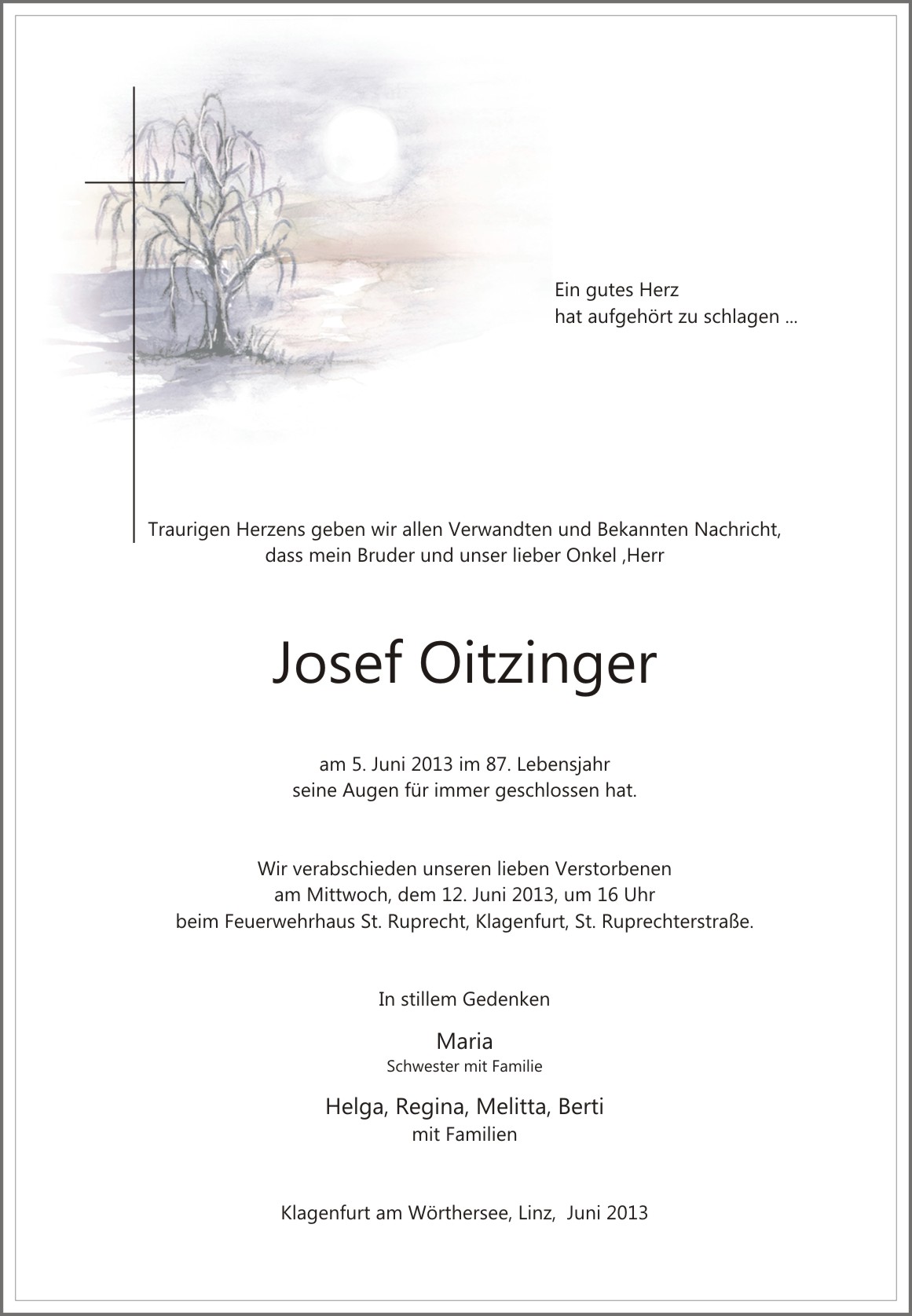 Parte OITZINGER Josef