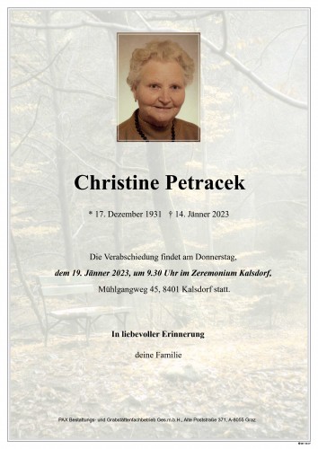 Christine Petracek