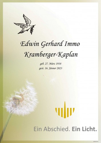 Edwin Gerhard Immo Kramberger-Kaplan
