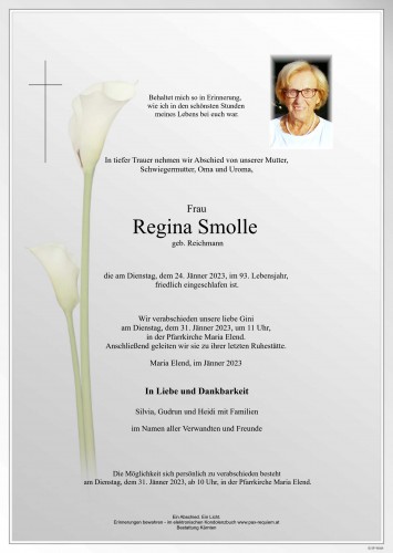 Regina Smolle, geb. Reichmann
