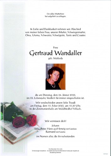 Gertraud Wandaller