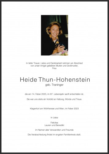 Heide Thun-Hohenstein