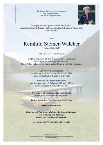 Reinhild Steiner-Walcher