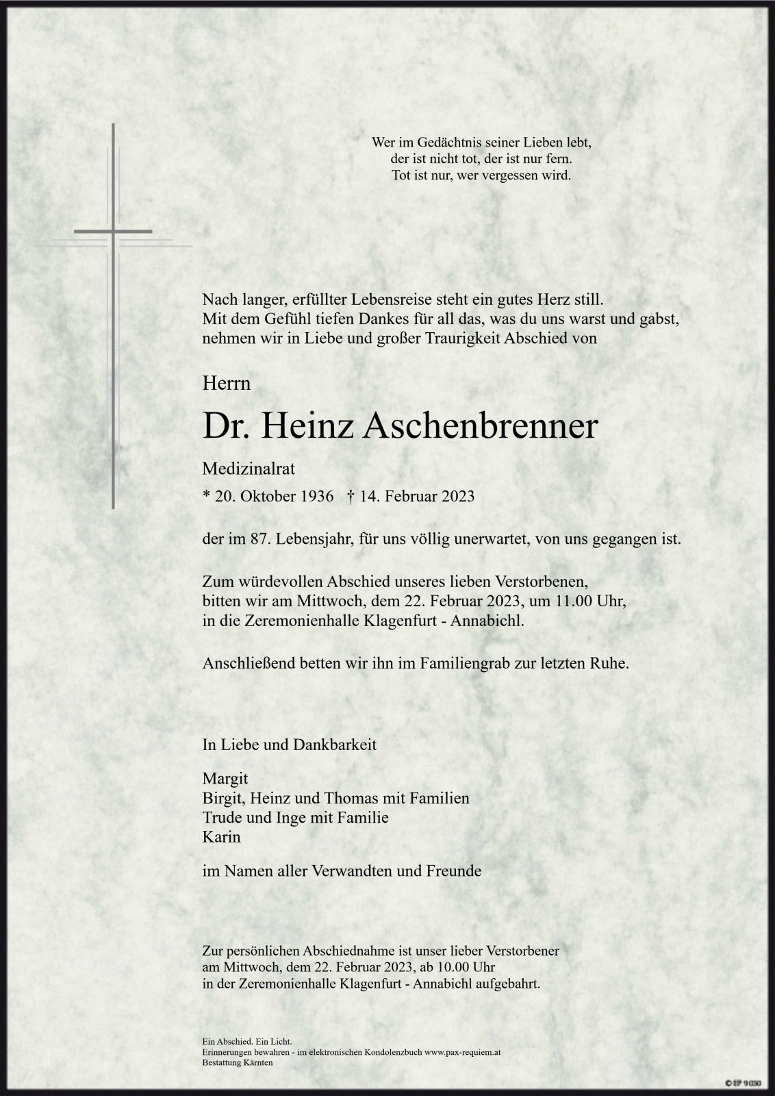 Parte Dr. Heinz Aschenbrenner