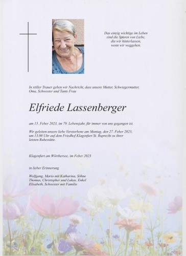 Elfriede Lassenberger