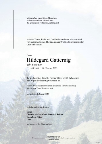 Hildegard Gatternig, geb. Sandtner