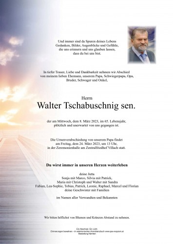 Walter Tschabuschnig sen.