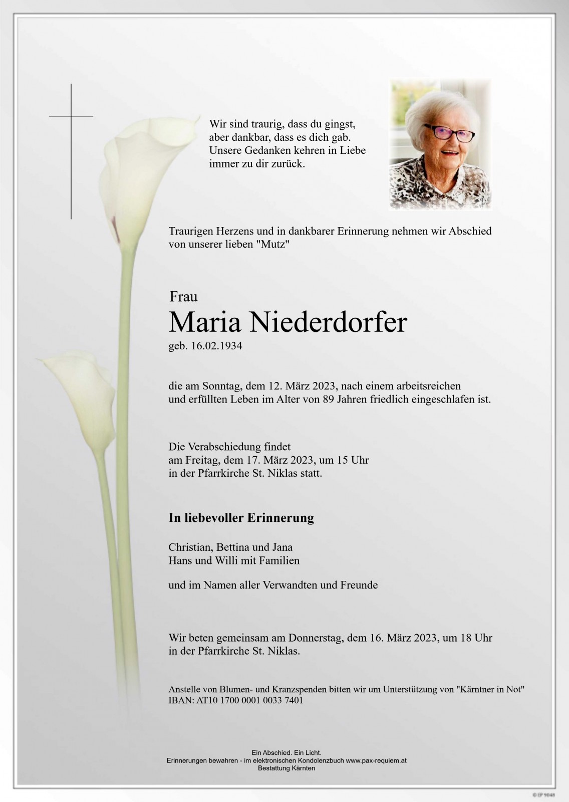 Parte Maria Niederdorfer