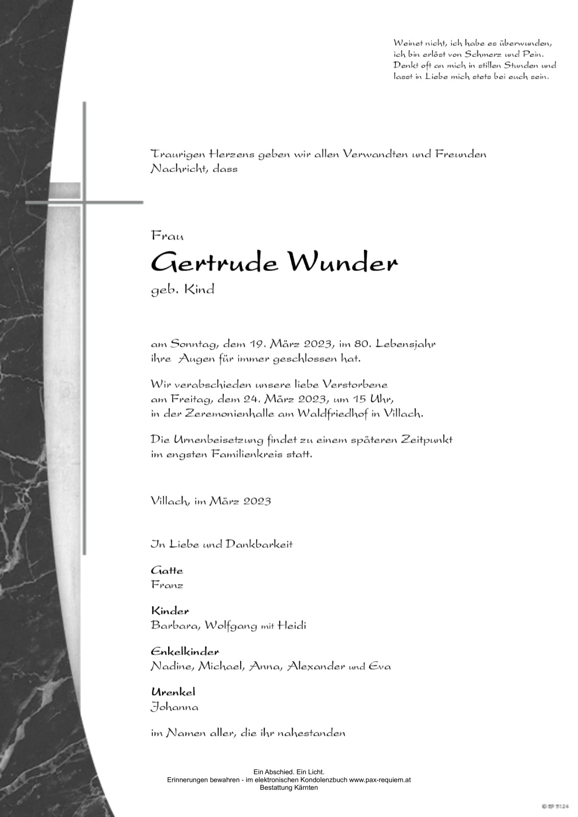 Parte Wunder Gertrude