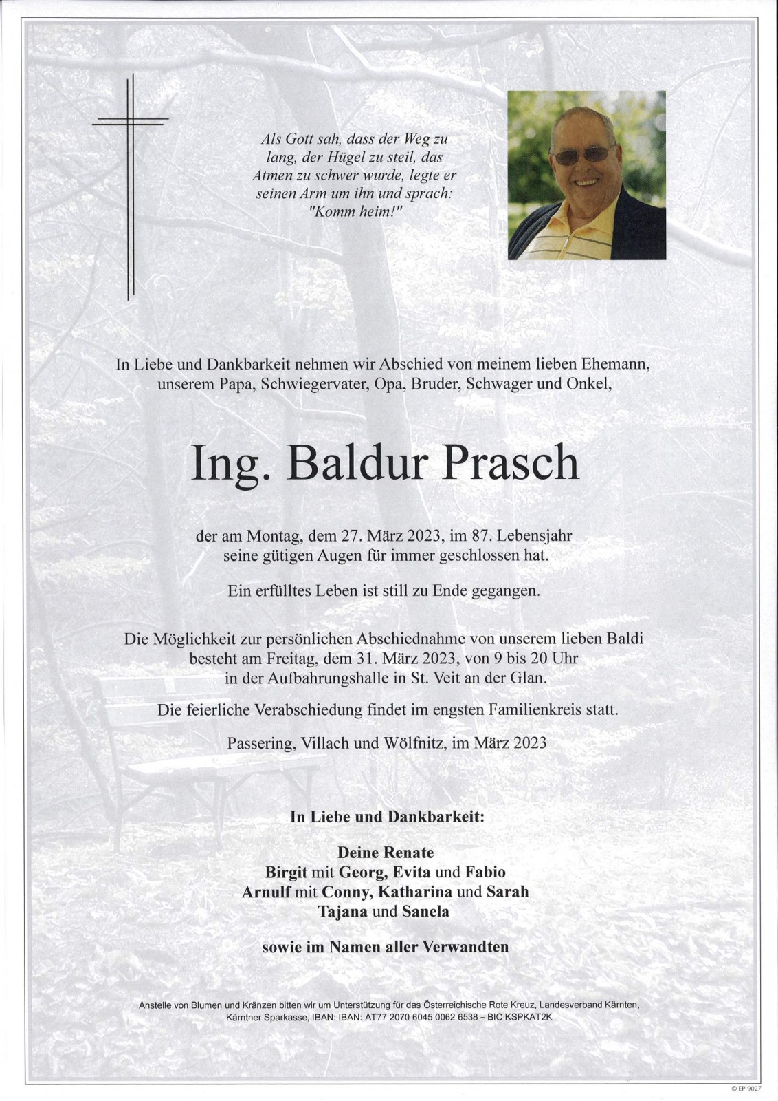 Parte Ing. Baldur Prasch